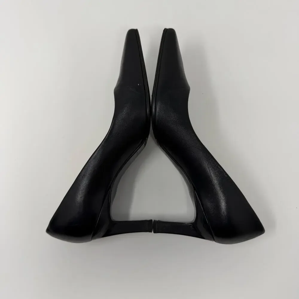 Etienne Aigner Black Leather Pumps Heels 5.5M Vintage